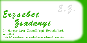 erzsebet zsadanyi business card